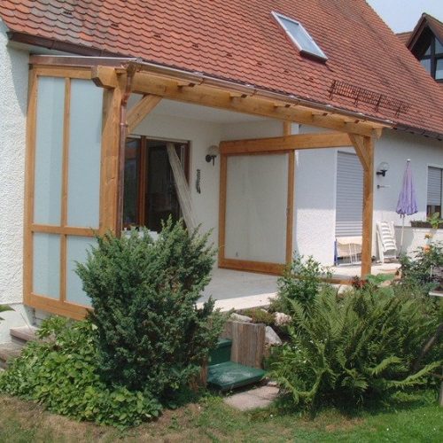 Terrassedach Holz