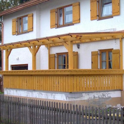 Terrassedach Holz