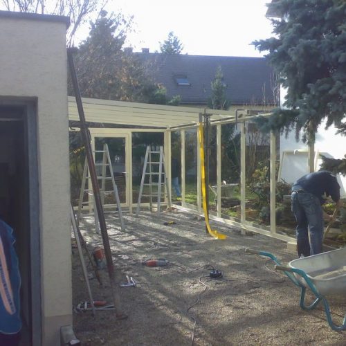 Bau eines Wintergartens Stefan Lutz Überdachungen